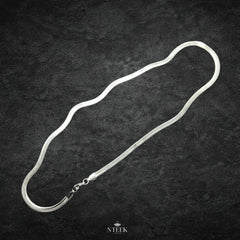 Premium Silver Cuban Link Necklace – 8mm, 24-Inch