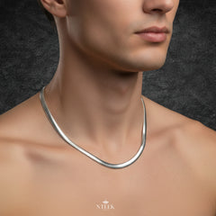 Sleek Stainless Steel Collar Necklace